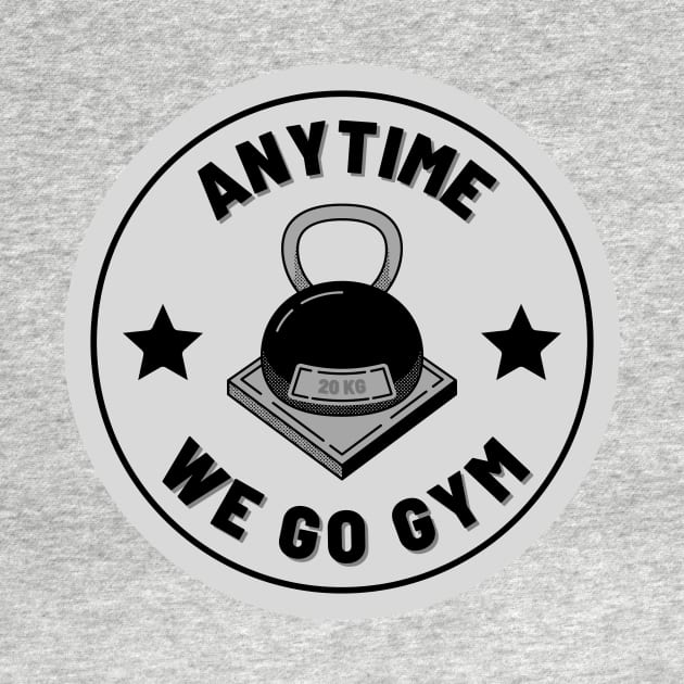 Anytime Fitness | Anytime We Go Gym Kettlebell Logo by MrDoze